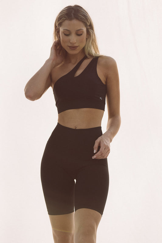 Calções tipo ciclista - Preto