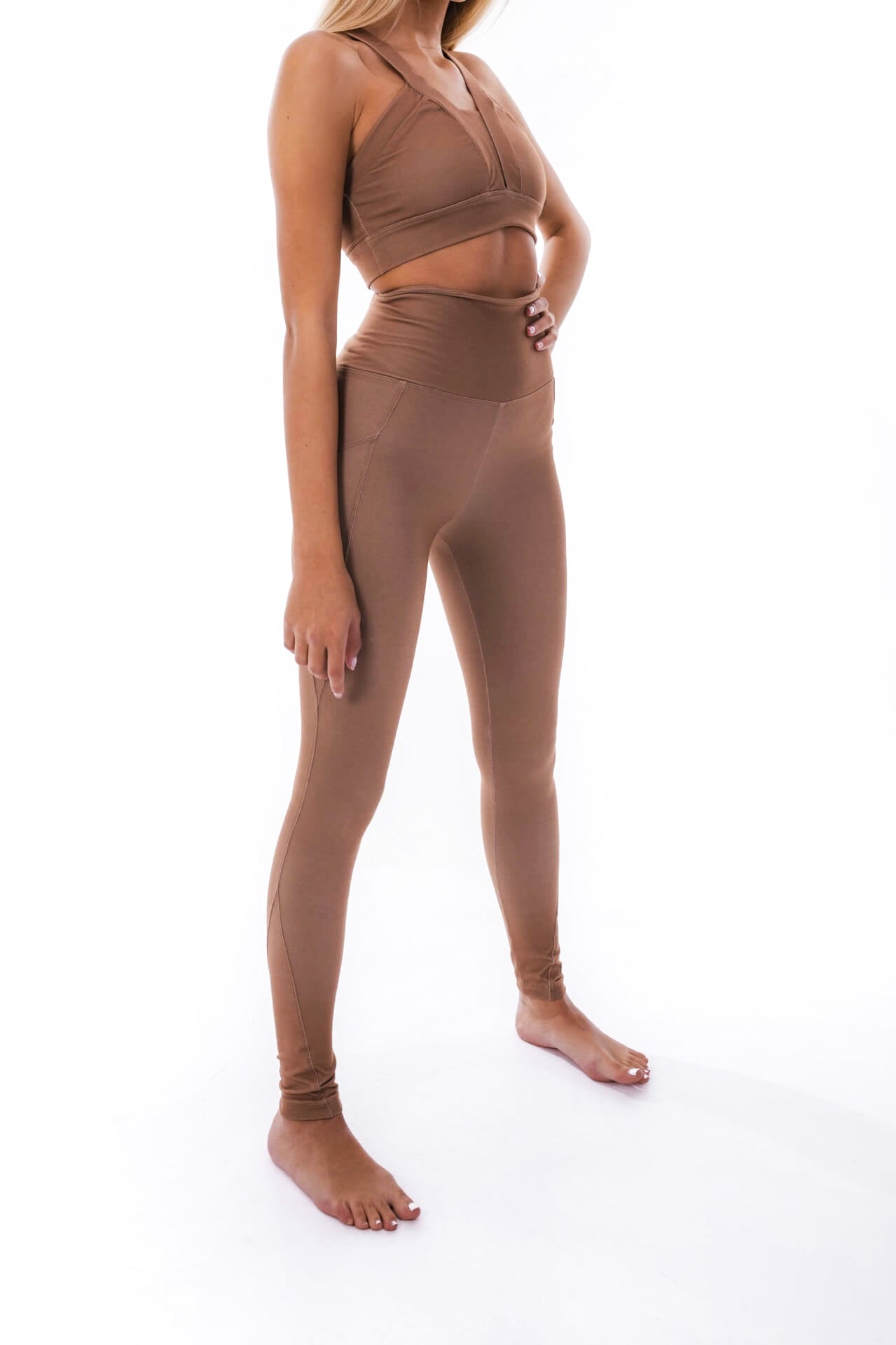 Leggings compressão - Bege