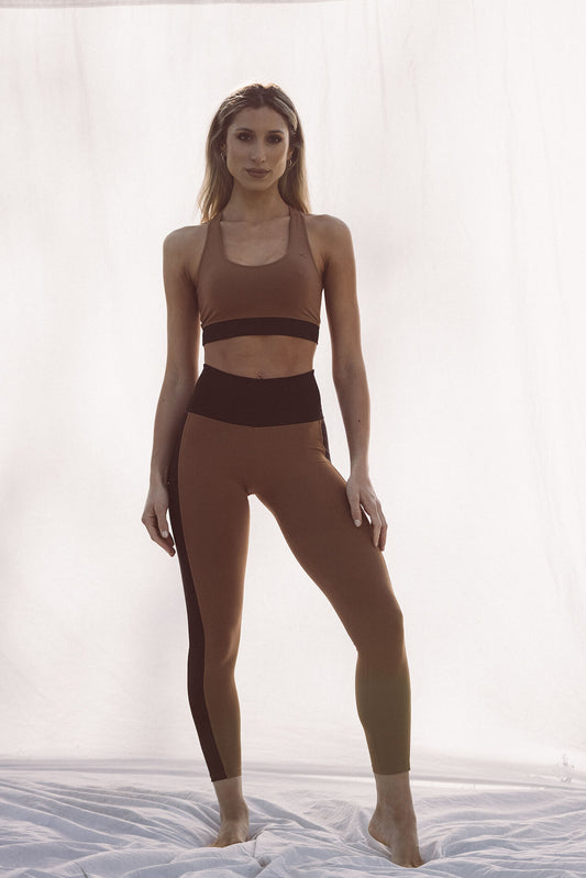 Leggings risca lateral - Preto