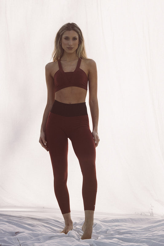 Leggings compressão - Bordeaux